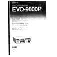 SONY EVO9800P Owners Manual