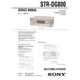 SONY STR-DG800 Service Manual