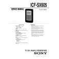SONY ICF-SX605 Service Manual