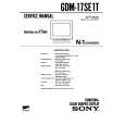 SONY GDM17SE1T Service Manual