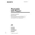 SONY D-EG5CK Owners Manual