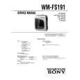 SONY WM-FS191 Service Manual