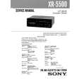 SONY XR5500 Service Manual