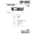 SONY SDPD905 Service Manual