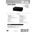 SONY CDX-A30 Owners Manual