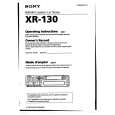 SONY XR-130 Owners Manual