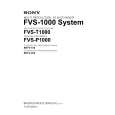 SONY FVS-1000 System Service Manual
