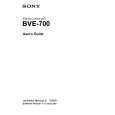 SONY BVE-700 User Guide