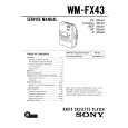 SONY WMFX43 Service Manual