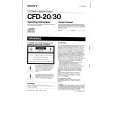 SONY CFD-20 Owners Manual