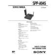 SONY SPPA945 Owners Manual