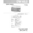 SONY CFM140LII Service Manual