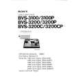 SONY BVS-3100 Owners Manual
