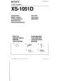 SONY XS-1051D Owners Manual