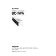 SONY BC1WA Owners Manual