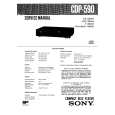 SONY CDP590 Service Manual