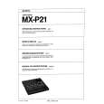 SONY MX-P21 Owners Manual