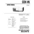 SONY CDXV6 Service Manual