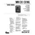 SONY WM-EX102 Service Manual