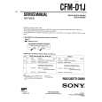SONY CFMD1J Service Manual