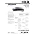 SONY HCD-X1 Service Manual