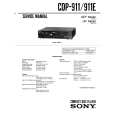 SONY CDP-911 Service Manual