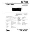 SONY XR-2100 Service Manual