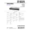 SONY STSE370 Owners Manual