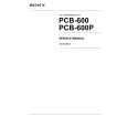 SONY PCB-600P Service Manual