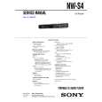 SONY NWS4 Service Manual