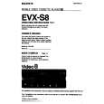 SONY EVX-S8 Owners Manual