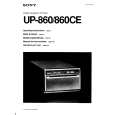 SONY UP-860 Owners Manual