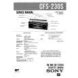 SONY CFS230S Service Manual