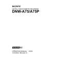 SONY DNW-A75P Owners Manual