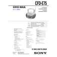SONY CFDE75L Service Manual