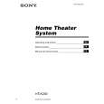 SONY HT-K250 Owners Manual