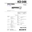 SONY HCDS400 Service Manual
