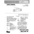 SONY CFSEW60 Service Manual