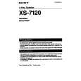 SONY XS-7120 Owners Manual