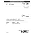 SONY CPDE440 Service Manual