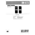 SONY RM673 NEW TYPE Service Manual
