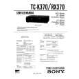 SONY TC-RX370 Owners Manual