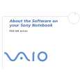 SONY PCG-GR315MP VAIO Software Manual
