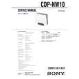 SONY CDPNW10 Service Manual