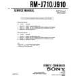SONY RM-J710 Service Manual