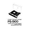 SONY PS-5100 Owners Manual