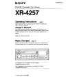 SONY XR-4257 Owners Manual