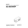 SONY XC-003 Service Manual