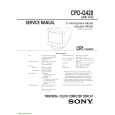 SONY CPDG420 without LC Service Manual