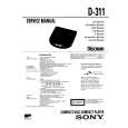 SONY D311 Owners Manual